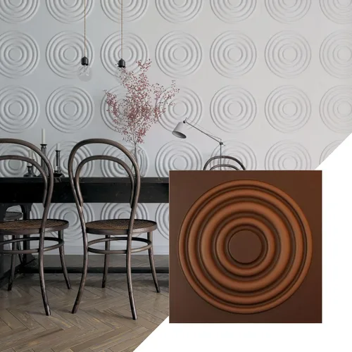 Miniatura 33 de Ekena Millwork WP20X20WDWH 19 5/8 pulgadas de ancho x 19 5/8 pulgadas de alto Wade EnduraWall Decorativo 3D Panel de pared cubre 2.67 pies cuadrados