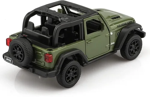 Miniatura 2 de TOKAXI Modelos de autos moldeados a presión para Jeep Wrangler Rubicon a escala 1/36, vehículos de juguete, regalos de autos para niños y niñas