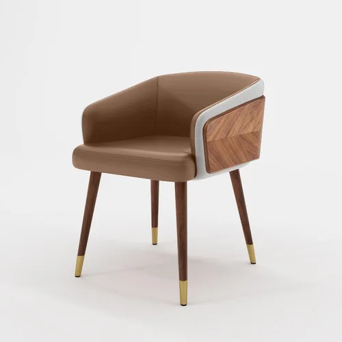 Miniatura 23 de ARTPLAN Juego de 2 sillas de comedor, sillas decorativas tapizadas de tela para sala de estar, sillas de brazo para muebles de interior del hogar