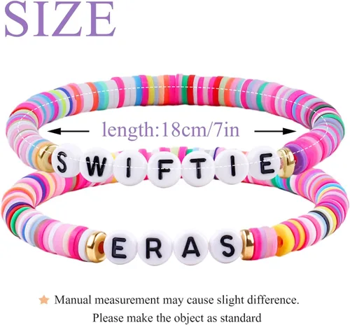 Miniatura 7 de SINCSEFK Juego de 12 pulseras de la amistad TS de varias capas inspiradas en álbumes de música, regalos para fanáticos, niños, mujeres y niñas