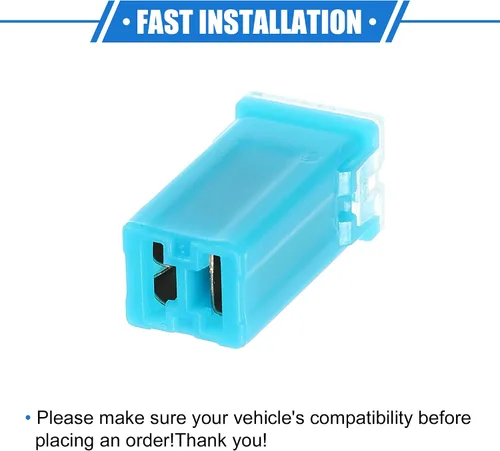 Miniatura 7 de 6 fusibles estándar en forma de caja de 20 amperios, universales para camionetas, automóviles, SUV, plástico duradero, metal, color azul