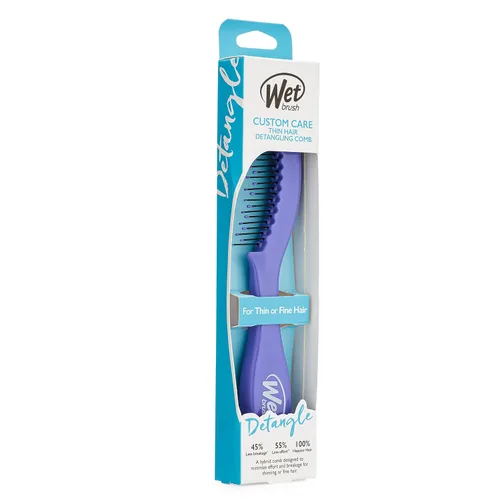 Miniatura 6 de Wet Brush Peine desenredante de cabello fino de cuidado personalizado morado
