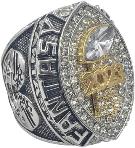 Miniatura 2 de Customize 2023 Fantasy Football Championship Rings Trophy Prize with Necklace
