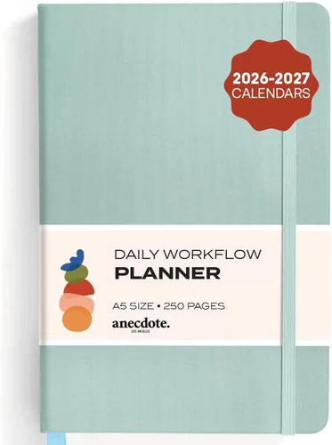 Miniatura 25 de Planificador Anecdote 2026: Un Planificador Mensual, Semanal y Diario 2026 para Planificar tu Éxito - Tamaño A5 Tapa Dura Comienza en Cualquier Negro