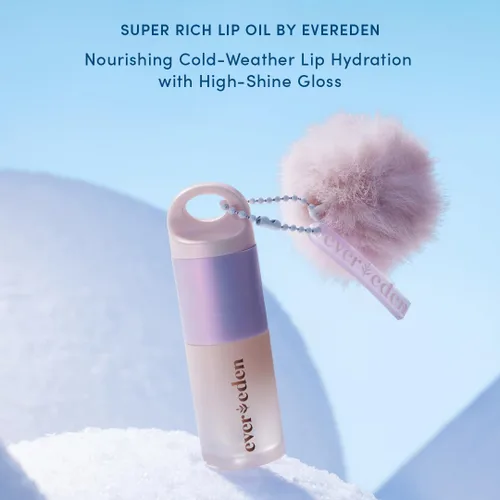 Miniatura 2 de Evereden Aceite labial hidratante súper rico: aceite de brillo labial limpio y vegano, nutritivo, calmante y brillante para climas fríos y secos