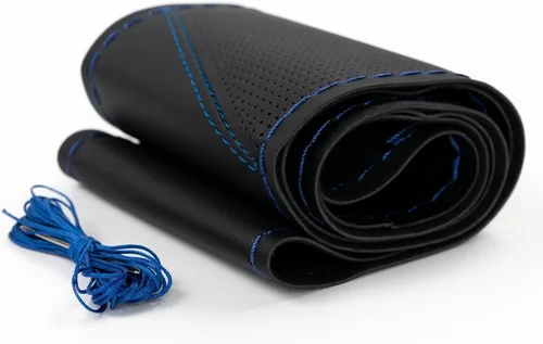 Miniatura 8 de AUTOXBERT Funda de cuero de microfibra para volante de automóvil, de estilo deportivo, cosido a mano, para automóviles, SUV, camiones y automóviles