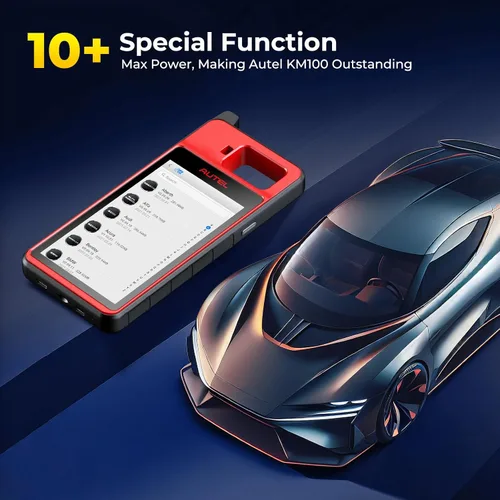 Miniatura 12 de Autel Escáner MaxilM KM100 Herramienta de diagnóstico, nueva herramienta de escaneo OBD KM100 para el 99% de vehículos, actualización de por vida