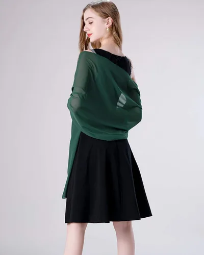 Miniatura 48 de Chales/mantones de gasa suave para vestidos, accesorios de mujer