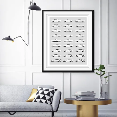 Miniatura 3 de Idea Network Póster hecho a mano compatible con Chevy impreso, arte de pared, decoración hecha a mano de lo mejor de las generaciones de Chevy