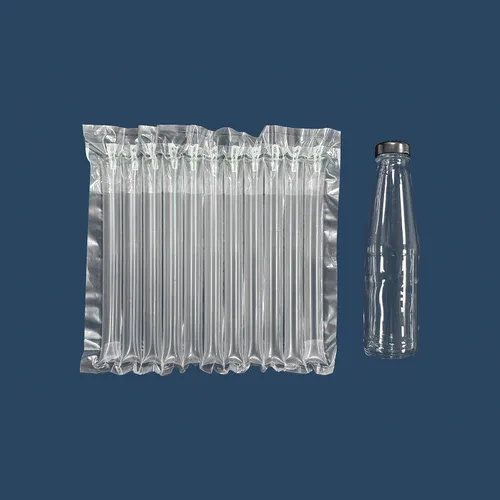 Miniatura 2 de Rollo de envoltura de amortiguación de burbujas, 9 13/16 pulgadas x 164 pies, envoltura inflable de columna de aire para envío resistente, mover