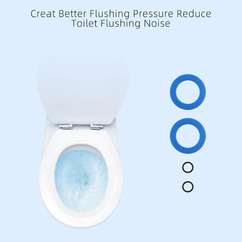 Miniatura 7 de Hibbent Paquete de 2 sellos de válvula de descarga de inodoro, material de silicona mejorado para American Standard y compatible con Eljer