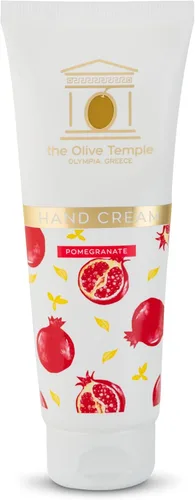 Crema de manos con aceite de oliva - Fórmula hidratante profunda y nutritiva para manos suaves y flexibles (granada)