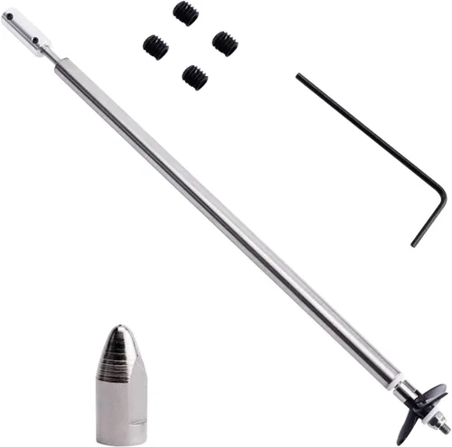 Jutagoss Hélice del eje de transmisión para RC Boat L 11.811 in Eje,Manga L250mm,Hélice D36mm para eje de motor de 0.197 in