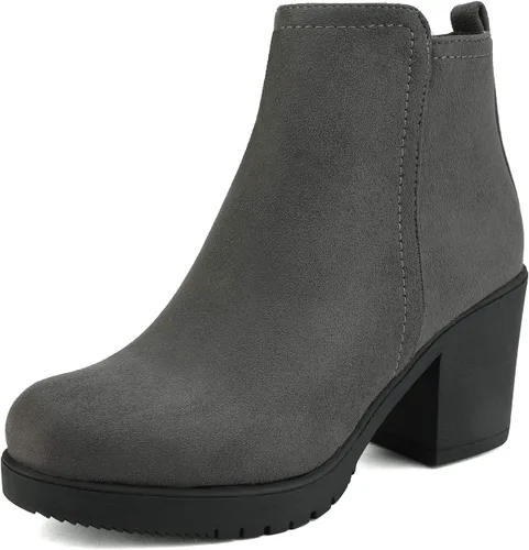 Miniatura 8 de DREAM PAIRS Women's Ankle Boots Chunky Heel Platform Fall Heeled Short Booties Shoes