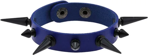 Miniatura 2 de Punk Rock Black Spike Pulseras Rivet Pulsera de cuero PU para mujeres y hombres