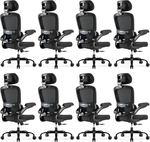 Miniatura 17 de TRALT Silla Ergonómica de Oficina - Silla de Escritorio con Reposacabezas Ajustable Soporte Lumbar Silla de Computadora - Silla Cómoda de Malla