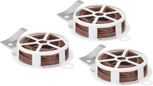 PATIKIL Lazos giratorios de 65 pies/65.6 ft, paquete de 3 lazos de polietileno para plantas de jardín con cortador reutilizables para jardinería,