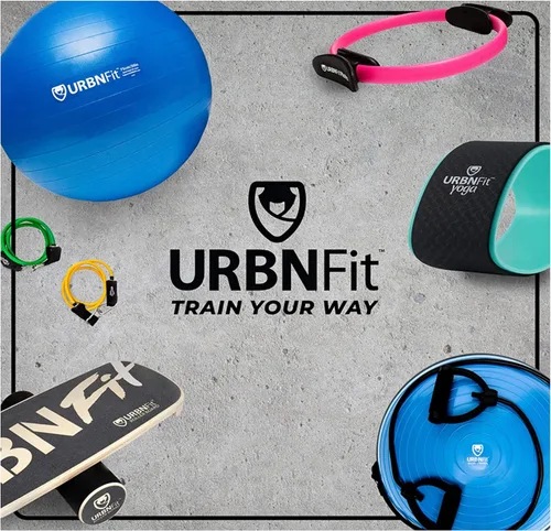 Miniatura 9 de URBNFit - Pelota de ejercicio, entrenamiento y yoga en varios tamaños, pelota para embarazo y estabilidad, antiestallido, incluye bomba de inflado