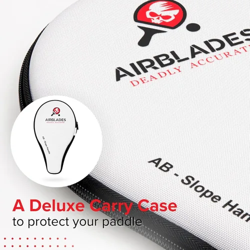 Miniatura 5 de Pala profesional de ping pong con estuche rígido de transporte Raqueta de tenis de mesa profesional Pala de tenis de mesa con mango ergonómico