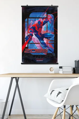 Miniatura 5 de Marvel Spider-Man: Across the Spider-Verse - Póster de pared de Spider-Man 2099, 34 pulgadas de largo x 22.4 pulgadas de ancho, paquete de póster