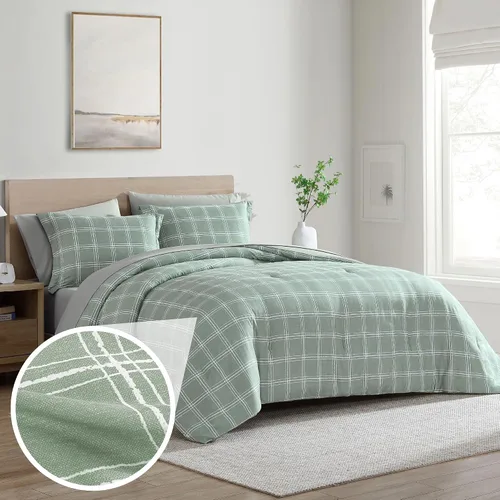 Miniatura 12 de Cathay Home Basic Bedding Home Essential - Juego de ropa de cama de microfibra ultrasuave y ligera, resistente a las arrugas, 6 piezas