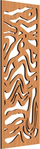 Miniatura 79 de 9 3/8"W x 24 3/8"H x 1/4"T Northfield Decorativos Paneles de Pared de Madera Calado, Abedul