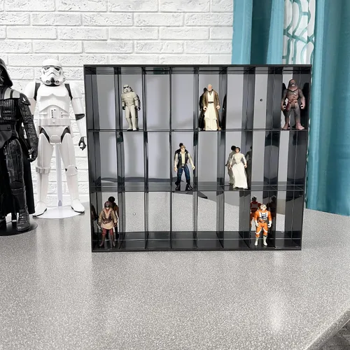 Miniatura 7 de La vitrina de acrílico Protech AFSBM para pared se adapta a 24 figuras de acción de 3 ''- 4