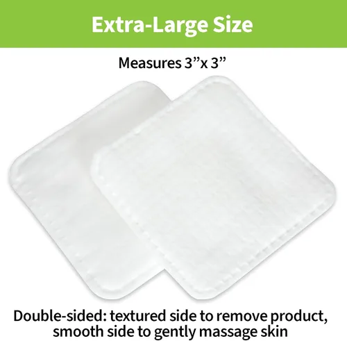 Miniatura 8 de Almohadillas faciales ForPro Premium Pure & Simple XL, almohadillas desmaquillantes desechables ultra suaves de triple capa, 100% veganas y libres