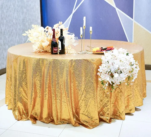 Miniatura 21 de Mantel de lentejuelas de 60 x 102 pulgadas, azul bebé, para boda, fiesta, despedida de soltera, rectangular