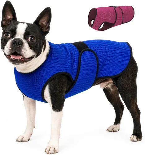 Chaleco refrescante para perros – Camisa evaporativa ligera con protección UV para perros pequeños, medianos y grandes – Tela suave transpirable