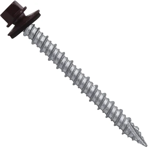 Miniatura 16 de Brite - Tornillos para techos de metal blanco (10 x 2 unidades), cabezal de arandela hexagonal, arranque automático/roscado, arandela EPDM, 3 x 250