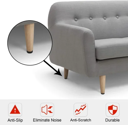 Miniatura 4 de Yelanon Almohadillas antideslizantes para muebles - 36 piezas de 1 pulgada, pinzas autoadhesivas de goma para patas de muebles, antideslizantes