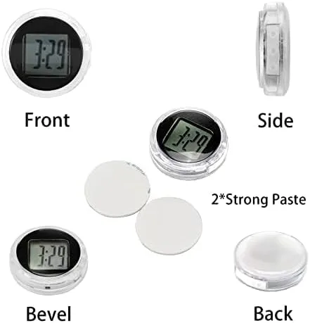 Miniatura 5 de Reloj digital impermeable para motocicleta, paquete de 4, 1.1 pulgadas de diámetro
