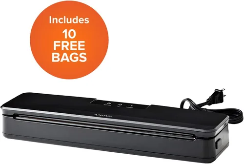 Miniatura 6 de Anova Precision Cooker 3.0 y ANVS01-US00 Anova Precision Vacuum Sealer, incluye 10 bolsas precortadas, para almacenamiento de alimentos y vacío