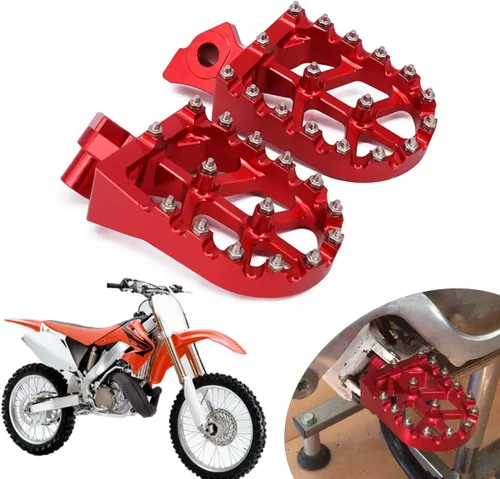 Miniatura 16 de AnXin Estriberas Estriberas Reposapiés Pedales Apoyos CNC para Z50R 80-99 XR50R 00-03 XR70R 97-03 XR80R XR100R 85-03 CRF80F CRF100F 04-13 Negro