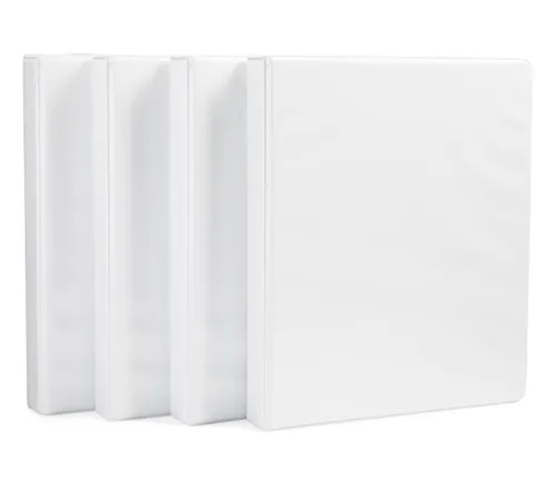 Miniatura 10 de Amazon Basics Archivadores de 3 argollas de 3 pulgadas, organizador con argollas en D, 2 paquetes, para la escuela, oficina en casa, color blanco