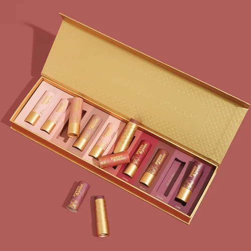 Miniatura 3 de Poppy & Pout Tintas labiales 100% naturales, tubos de cartón sostenibles, rellenados a mano, cera de abejas, vitamina E, aceite de coco, libres