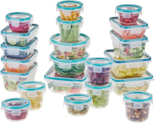 Miniatura 11 de Snapware Plastic Total Solution - Juego de 5 recipientes de almacenamiento de alimentos, tapas de plástico herméticas y a prueba de fugas, tapas