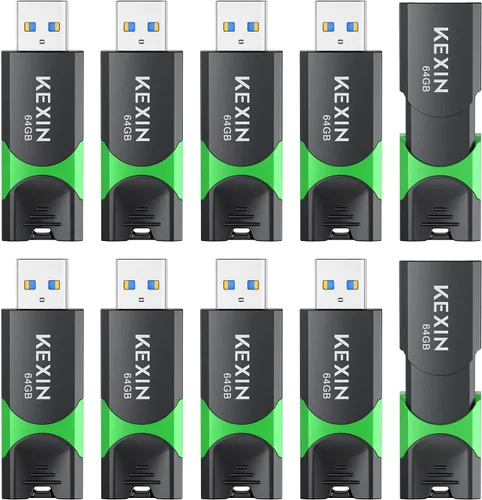 Miniatura 11 de KEXIN Unidad Flash de 8GB Paquete de 10 Unidad Flash USB 2.0 de 8 GB Unidad Thumb 2.0 Unidad USB a Granel Unidad Jump Giratoria Unidad Pen