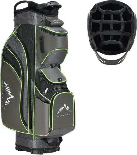 Miniatura 12 de UNIHIMAL Bolsa de carrito de golf de 14 vías con divisor de longitud completa, bolsa de golf de piel sintética de alta calidad con parte superior