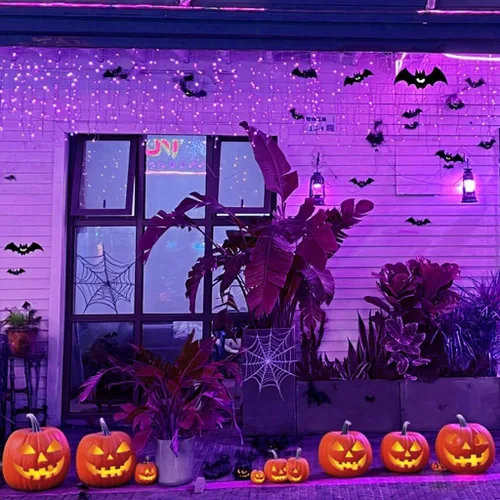 Miniatura 2 de YOLIGHT Guirnalda de luces LED de carámbano de 13 pies con controlador de función de memoria, cortina de luces de hadas para interiores, decoración