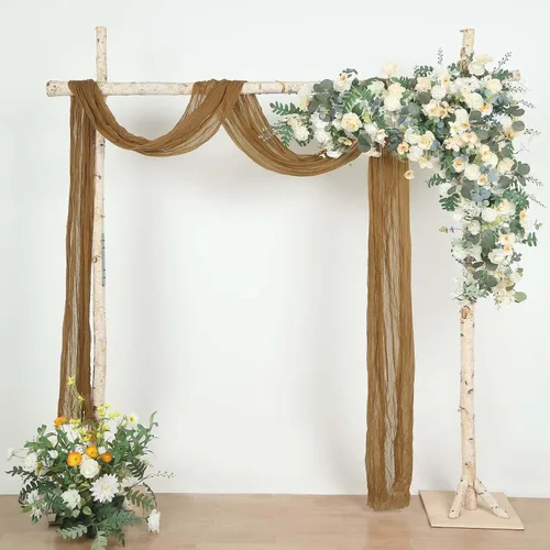 Miniatura 48 de Efavormart - Camino de mesa de gasa verde salvia de 10 pies, tela de gasa de 120 pulgadas para bodas de jardín botánico, eventos de primavera