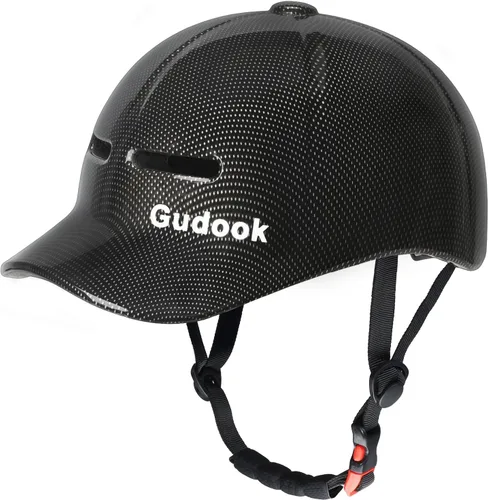 Casco de Bicicleta para Adultos para Hombres - Mujeres Casco de Bicicleta Certificado Cómodo Ligero Ajustable Estilo Gorra de Béisbol Casco de