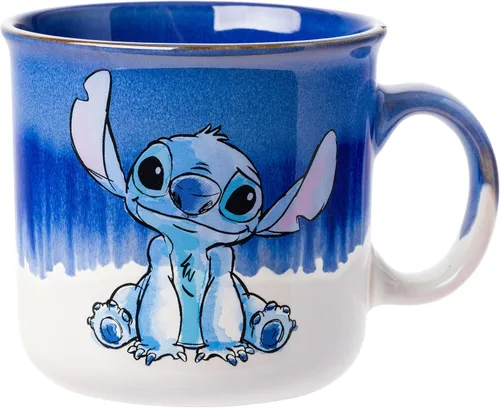 Miniatura 22 de Taza de Campista de Cerámica con Esmalte Reactivo Silver Buffalo Winnie the Pooh con Piglet, Tigger y Eeyore, 20 Onzas Grupo Winnie the Pooh