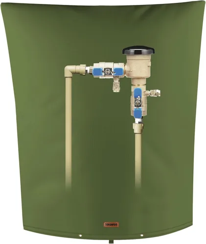 Miniatura 32 de TOHONFOO Cubierta aislante de tubería para prevención de reflujo (5 °F) – Bolsa aislada para válvula de riego – Cubierta de bomba de pozo de agua
