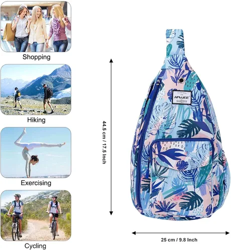 Miniatura 4 de HAWEE Mochila bandolera para mujer, anti-agua, ajustable inclinado