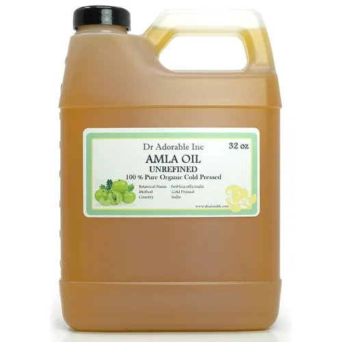 Miniatura 6 de Dr Adorable - 4 oz - Aceite orgánico AMLA sin refinar - 100% puro prensado en frío extra virgen para un cabello sano y cuero cabelludo hidratado