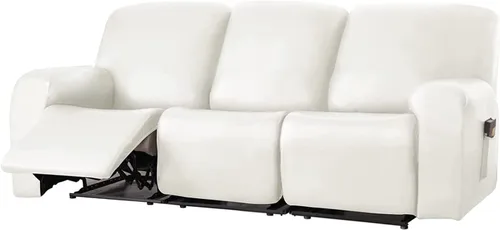 Miniatura 15 de Funda para sofá reclinable de 2/3 plazas, de piel sintética, impermeable, con bolsillo lateral, funda para sillón de masaje, protector de muebles