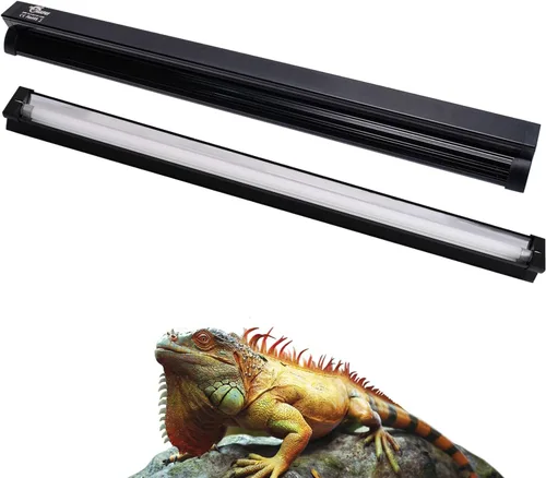 Luz de reptil UVB, nueva versión T5 HO UVB10.0 Kit combinado de iluminación, UVA UV de alto rendimiento, lámpara UVB compacta para reptiles del