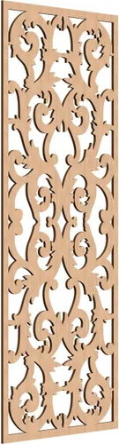 Miniatura 131 de Meadville Paneles decorativos de pared de madera con calado, 9 3/8 pulgadas de ancho x 24 3/8 pulgadas de alto x 1/4 de alto, aliso
